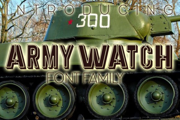 Army Watch: A Display Typeface That Commands Attention