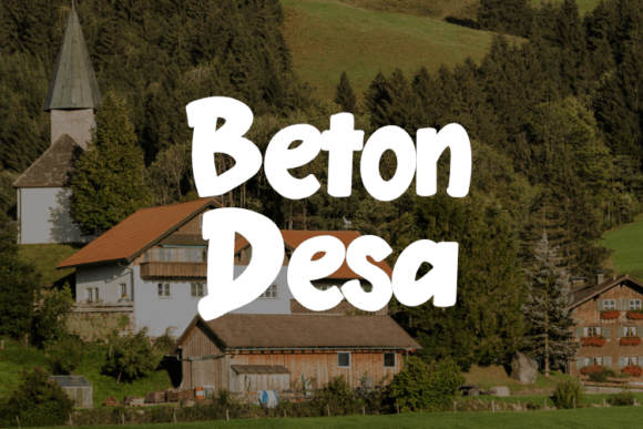 Beton Desa: A Display Font That Makes Your Brand Look Thoughtfully Designed