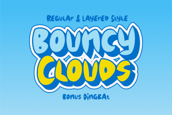 Bouncy Clouds: A Playful Display Font for Scroll-Stopping Marketing