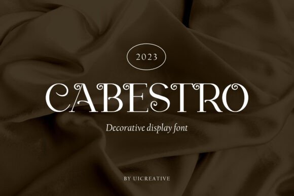 Cabestro: A Display Font That Carries Quiet Confidence