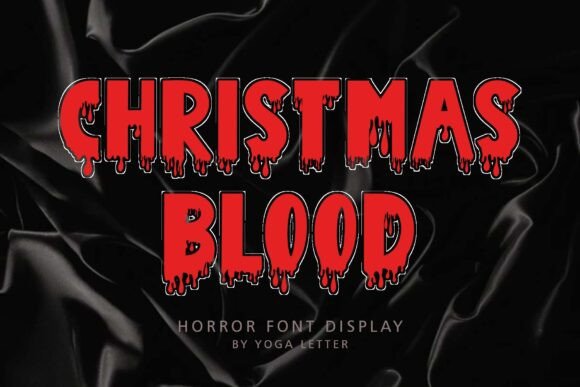 Christmas Blood: A Spooky Display Font That Pops on Web Layouts