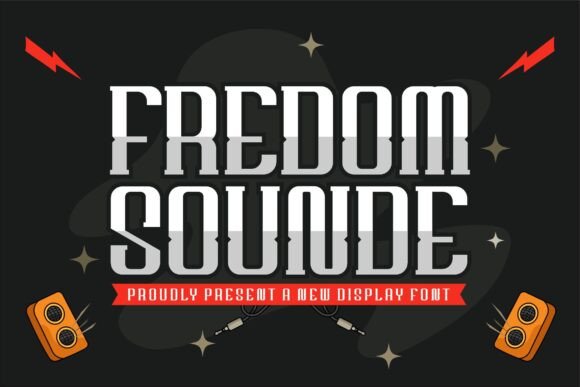 Fredom Sounde: A Bold Display Typeface for Modern Brand Identity