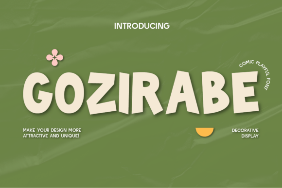 Gozirabe: A Playful Display Typeface for Digital Branding