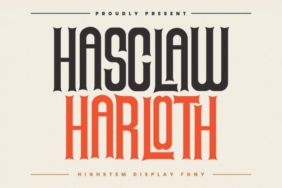 Hasclaw Harloth: A Display Font for Editorial Impact