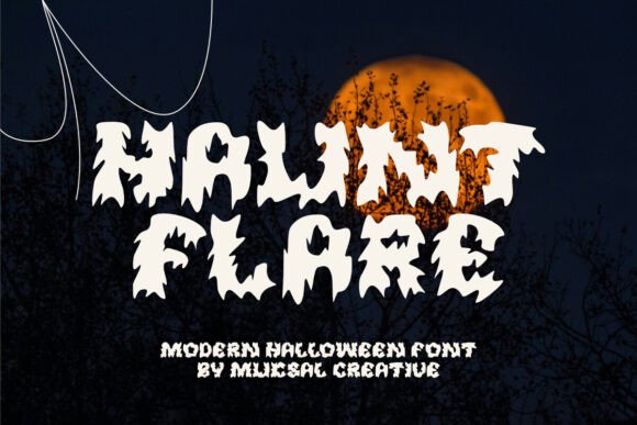 Hauntflare: A Spooky Display Font for Editorial Impact