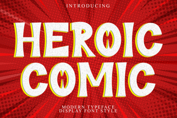 Heroic Comic: A Playful Display Font That Pops on Brand Materials