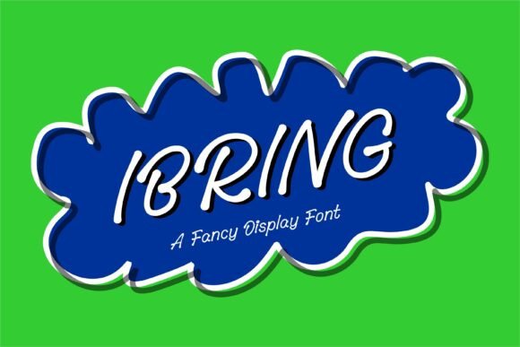 Ibring Font: A Friendly Handwritten Display Typeface for Makers