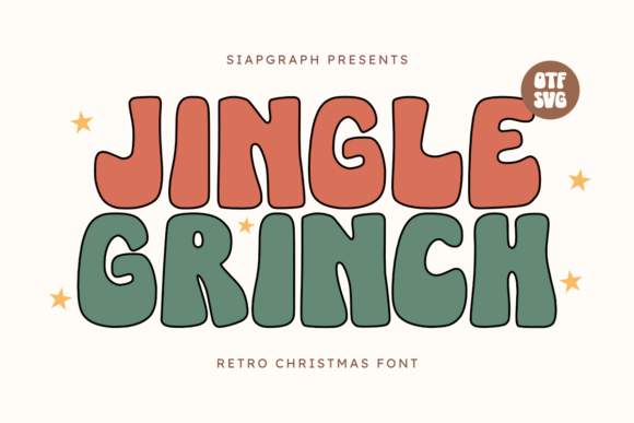 Jingle Grinch: A Bold, Festive Display Font for Handmade Holiday Magic