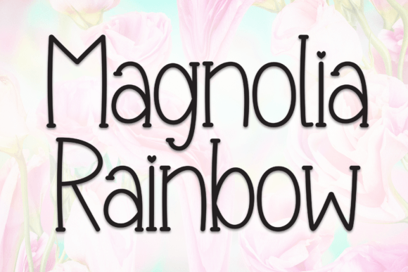 Magnolia Rainbow: A Cheerful Handwritten Display Font for Makers