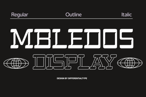 Mbledos: A Distinctive Display Typeface for Editorial Impact