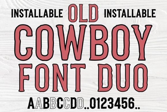 Old Cowboy Duo: A Display Font for Bold Digital Branding
