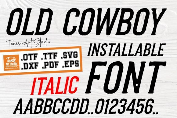 Old Cowboy Italic: A Display Font That Lands Like a Saloon Door Swing