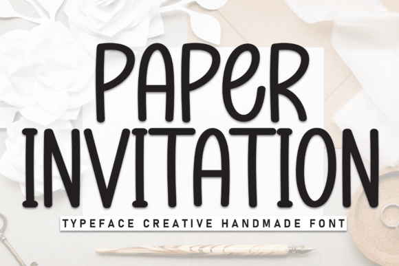 Paper Invitation: A Warm, Handwritten Display Font for Branding