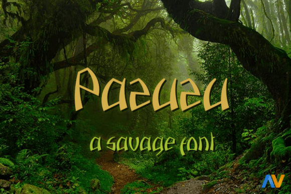 Pazuzu Display Font for Small Business Branding