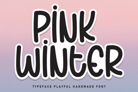 Pink Winter: A Playful Display Font for Warm Digital Branding