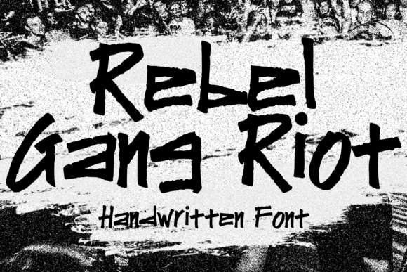 Rebel Gang Riot: A Bold Display Font for Authentic Branding