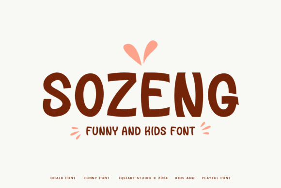 Sozeng: A Playful Display Font That Makes Kids’ Brands Feel Joyful & Professional