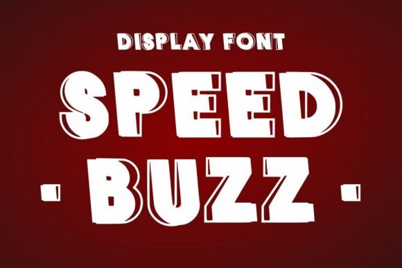 Speed Buzz: A Bold Display Font for Memorable Branding