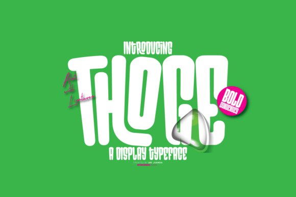 Thoge: A Bold, Trendy Display Font That Actually Works