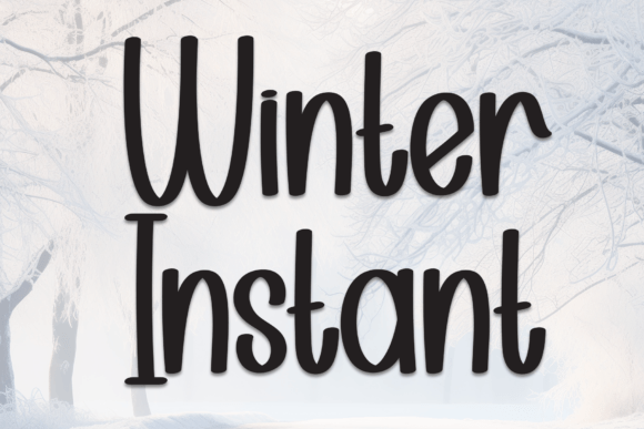 Winter Instant: A Handwritten Display Font with Gentle Warmth